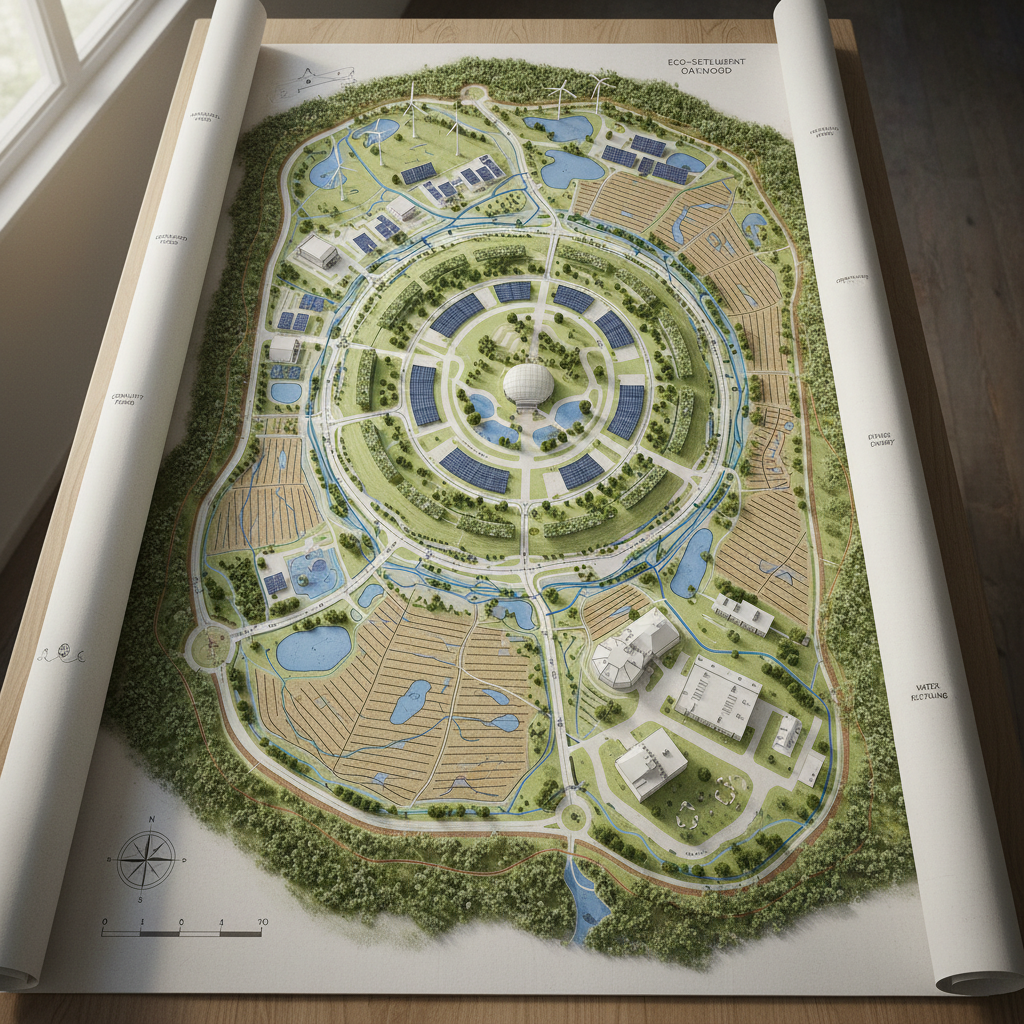 Хот суурин газрын ерөнхий төлөвлөгөө — дэд бүтэц, орон зайн зохион байгуулалт