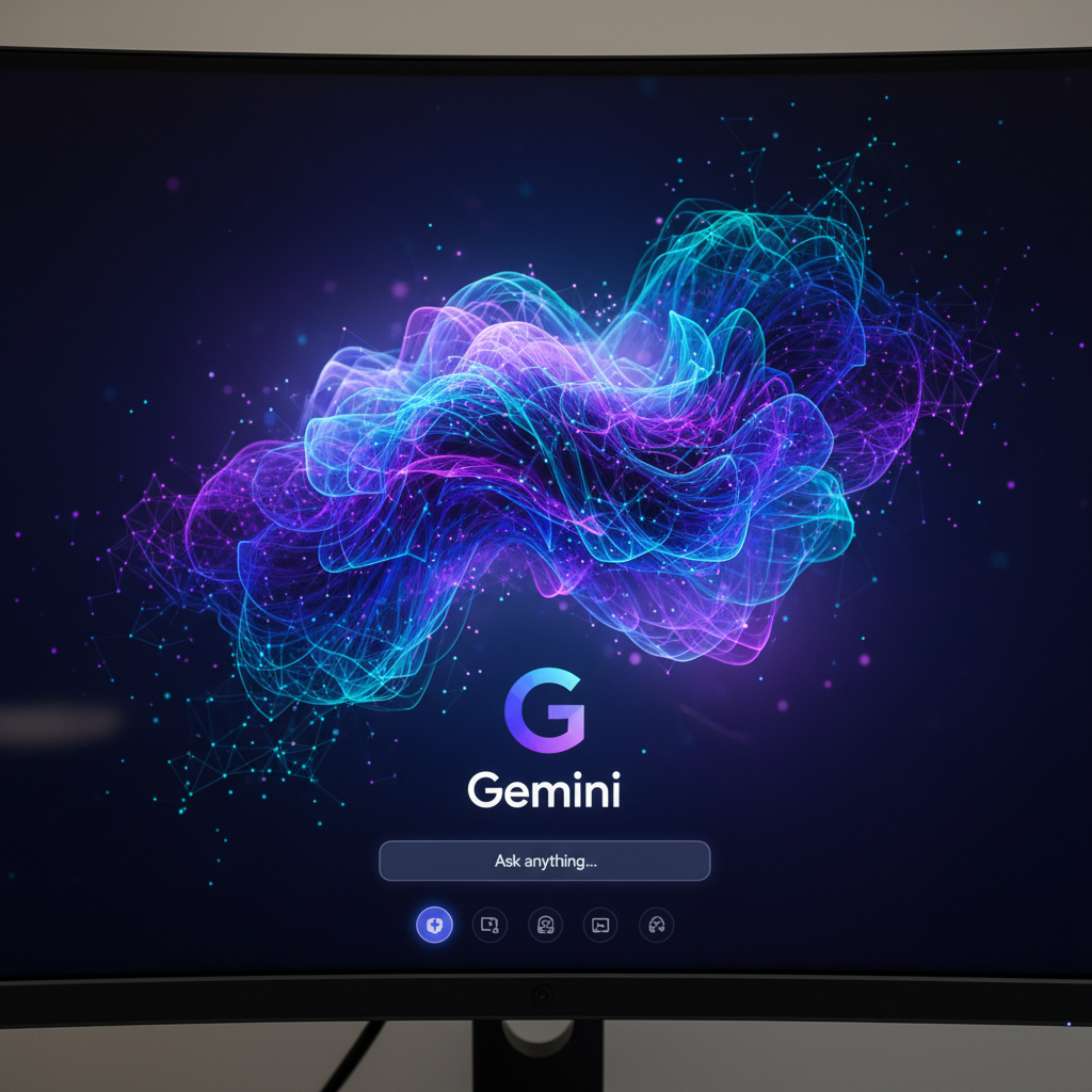 Blue AI neural network visualization
