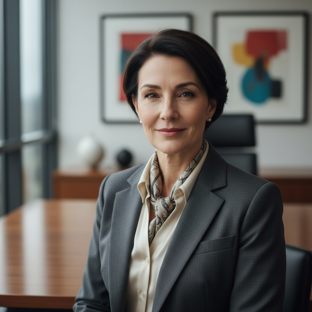 Dr. Priya Sharma, CFO of XPCHEM, professional headshot in business attire