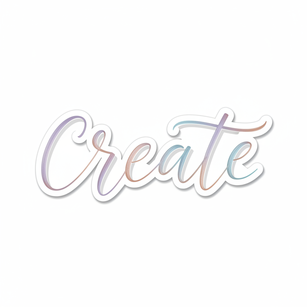 Elegant hand lettering with smooth gradient strokes created using professional brush pens