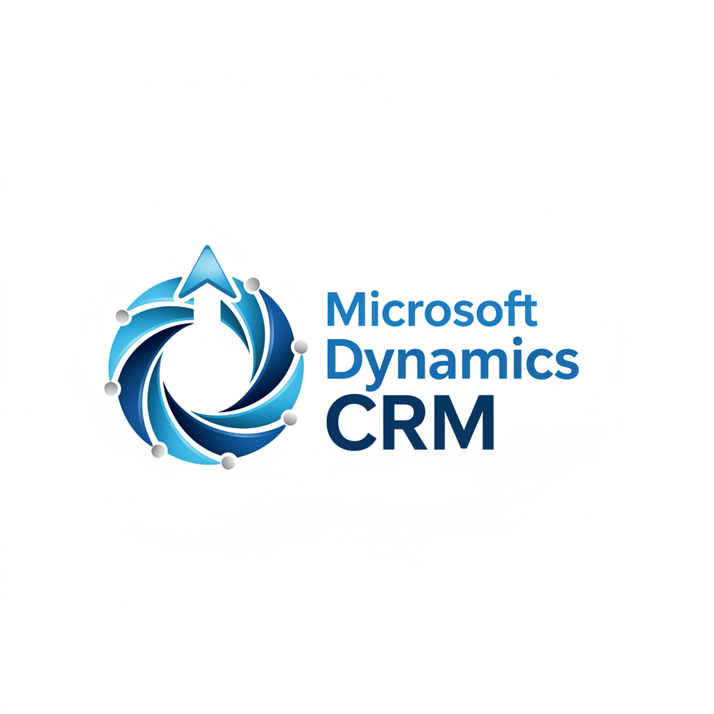 Microsoft Dynamics CRM platform logo in blue corporate colors