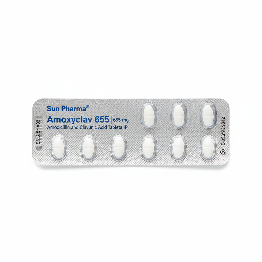 Almox CV 625 amoxicillin clavulanate antibiotic tablet strip by Alkem