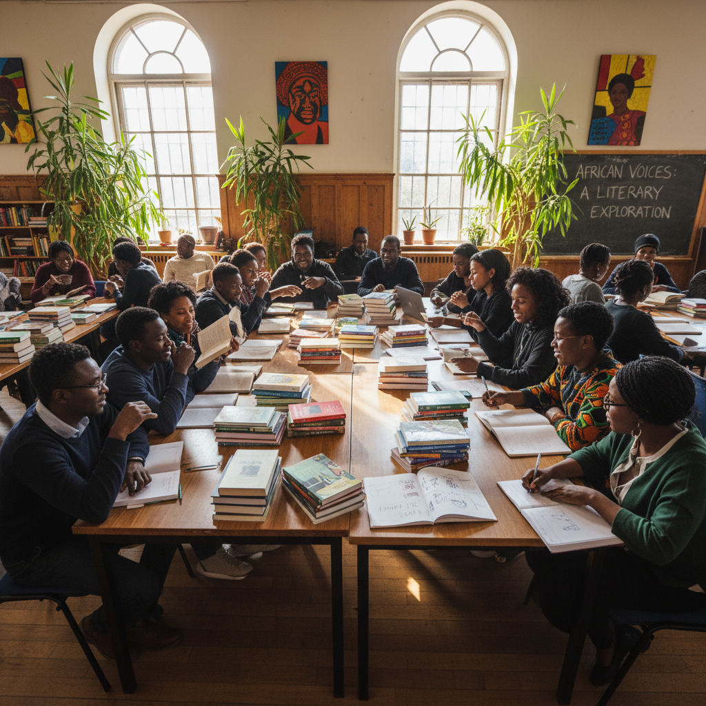 Community workshop participants working together in a bright, accessible facility in South Africa