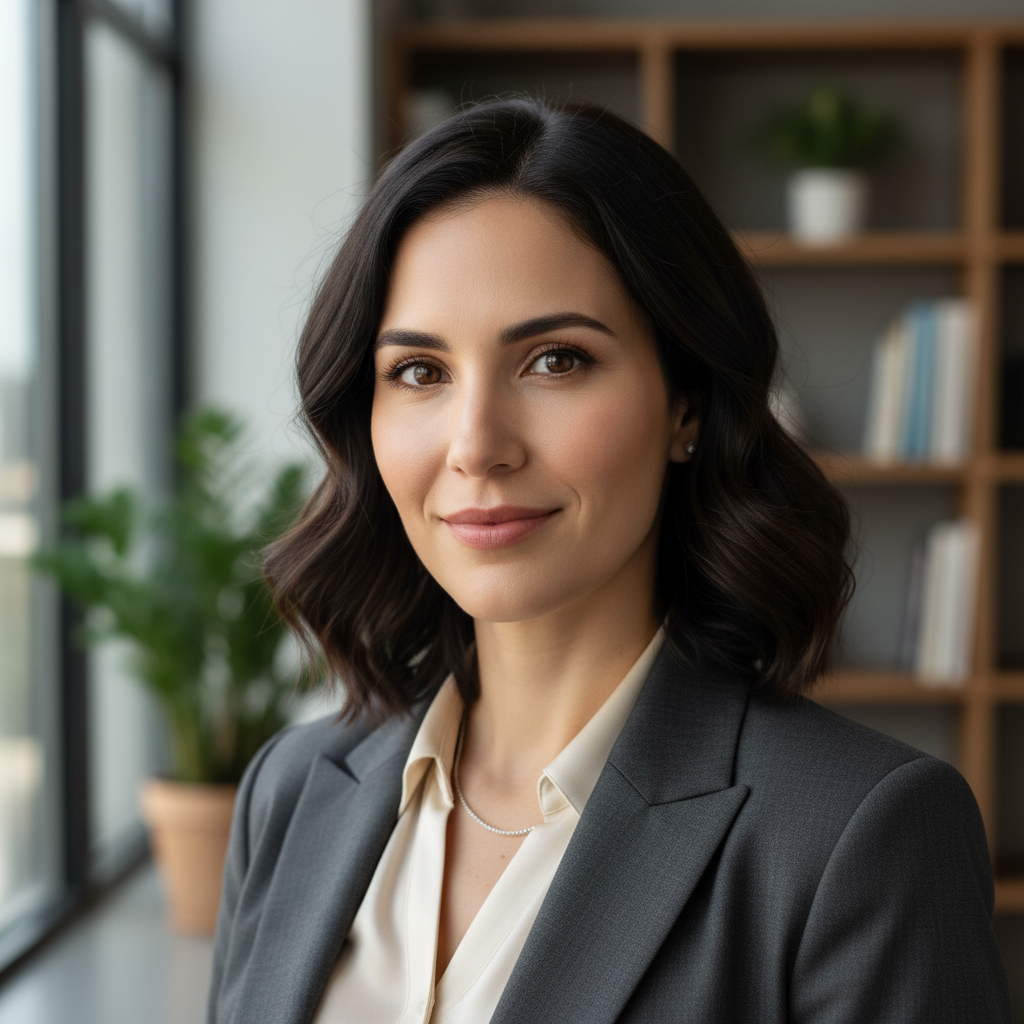 Woman smiling in portrait