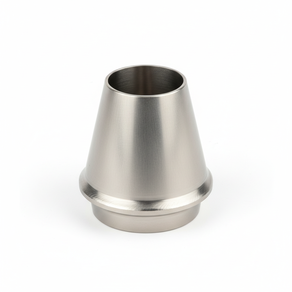 Steel concentric and eccentric reducer pipe fittings in an industrial setting