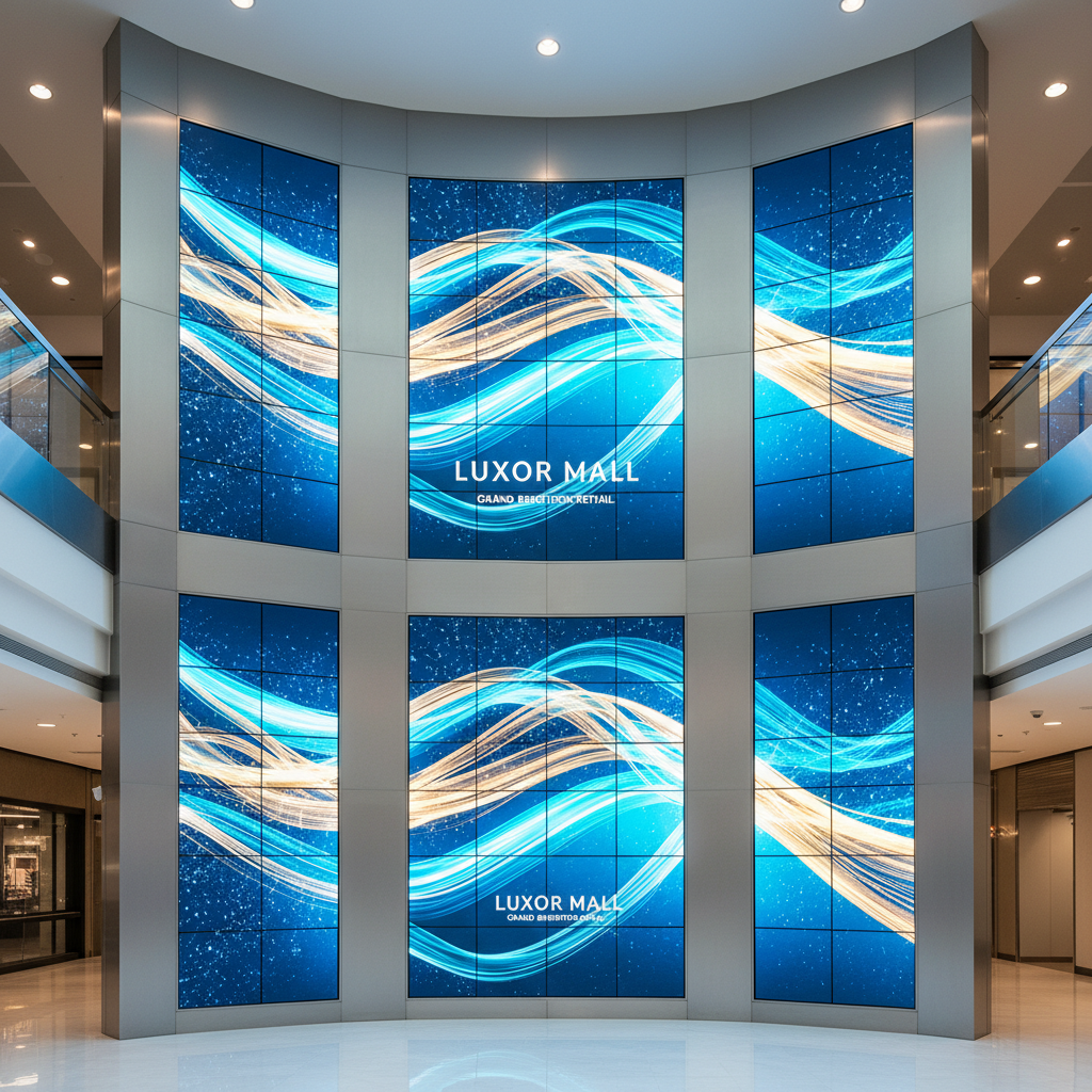 Shopping Mall Atriums LED display installation