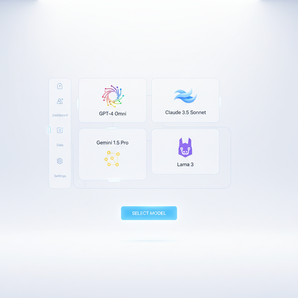 Clean white interface with text on bright minimal background