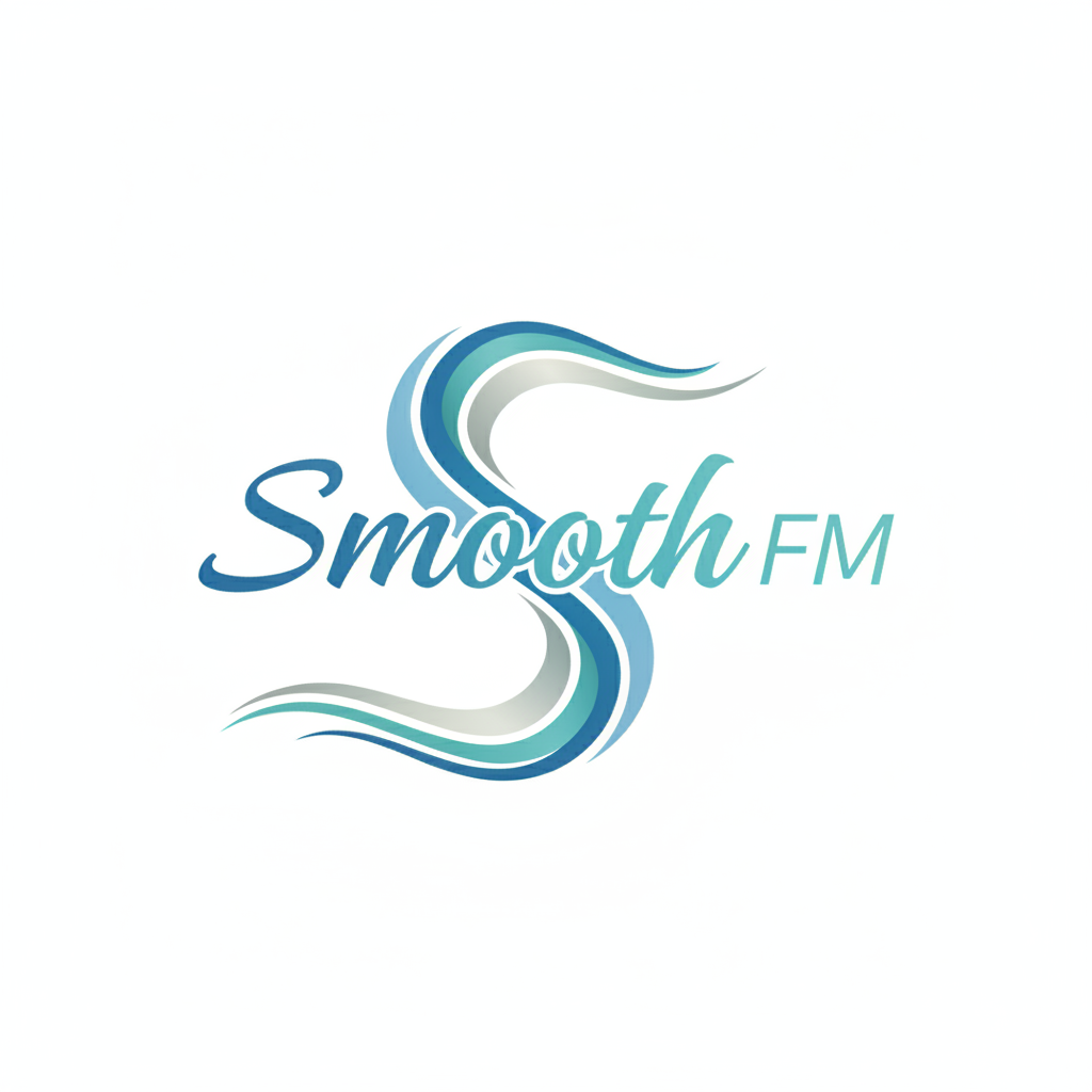 Calm blue and teal waves representing Smooth FM easy listening station