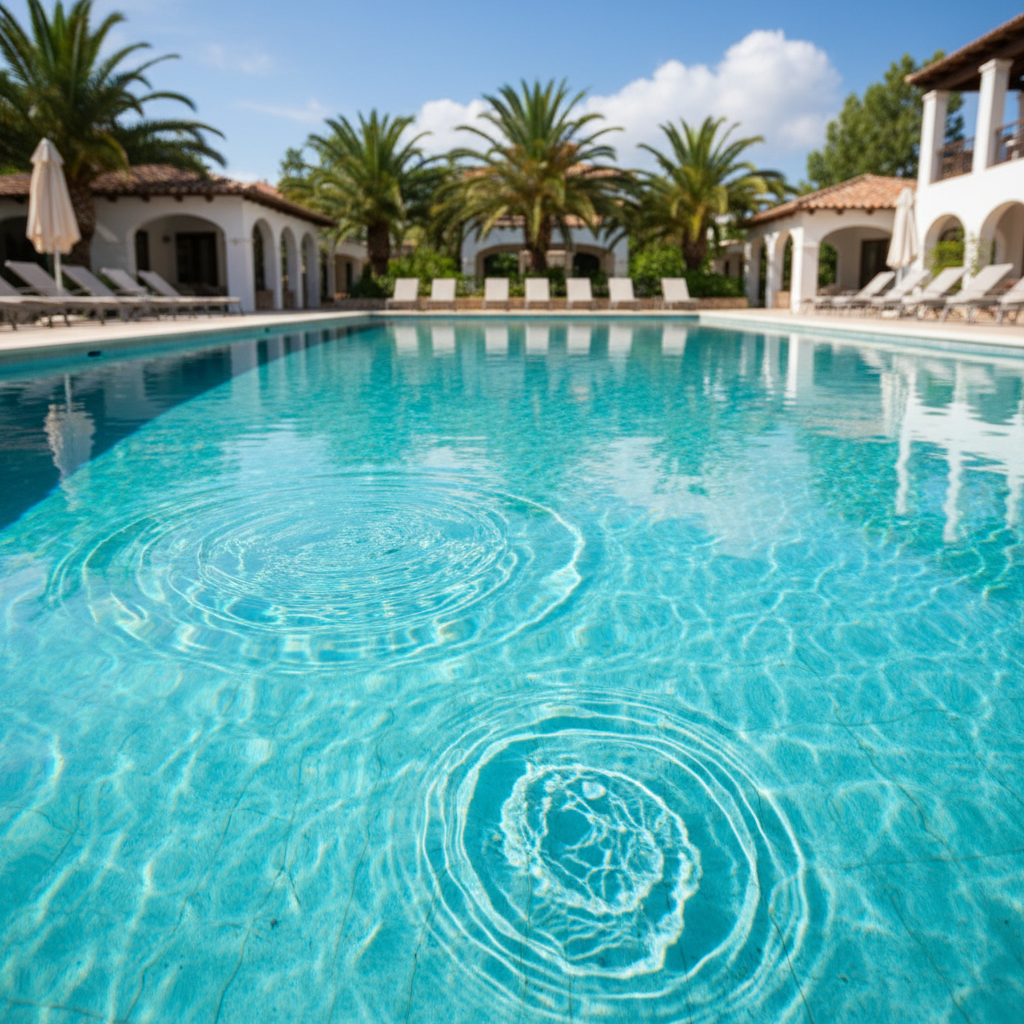 Crystal clear pool water after Chlorine remediation service