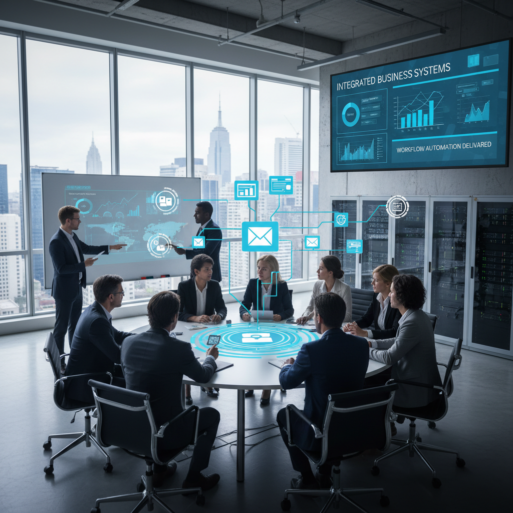 High-resolution indoor LED display panel showing vibrant colors in modern conference room