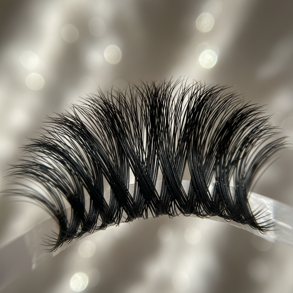 Dramatic volume eyelash extensions