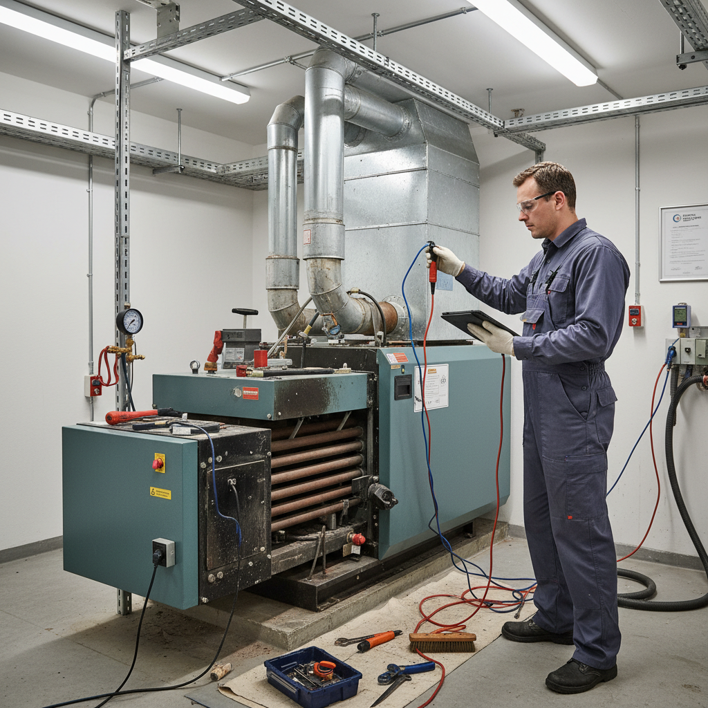 Annual boiler service and maintenance check