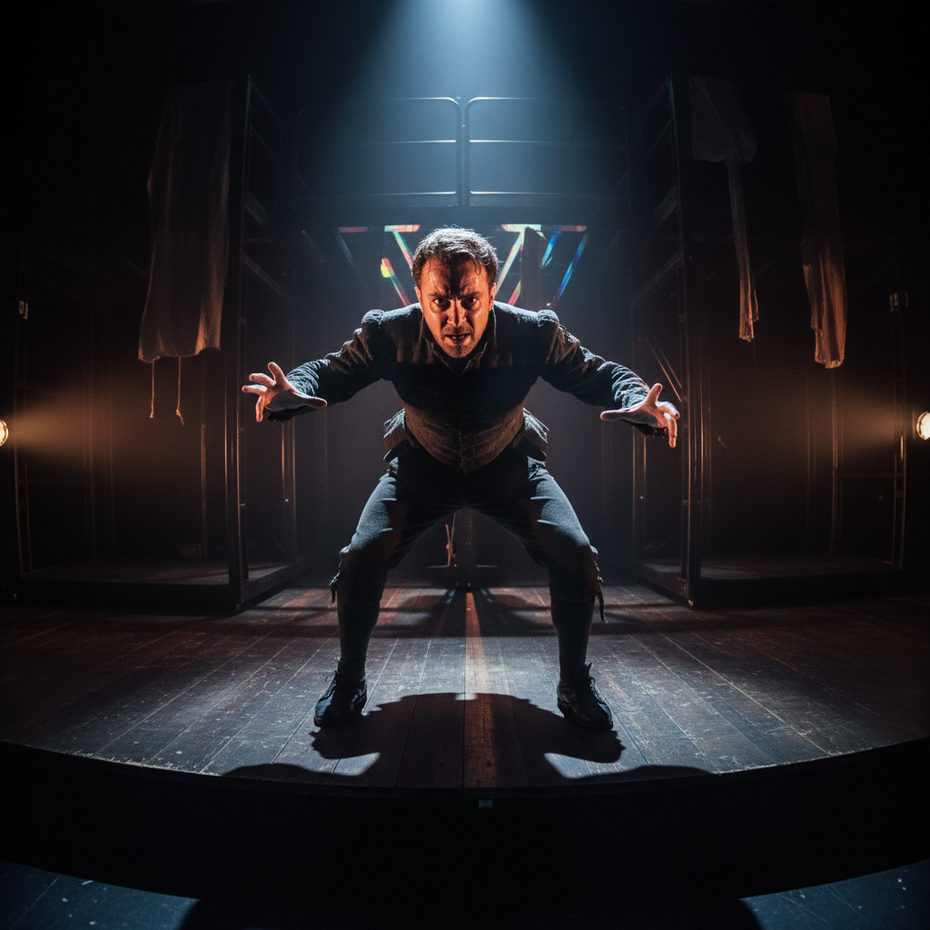 James Okafor — theater actor with intense focused look