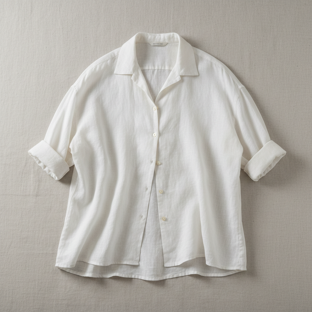 Linen Short-Sleeve Shirt — men fashion item