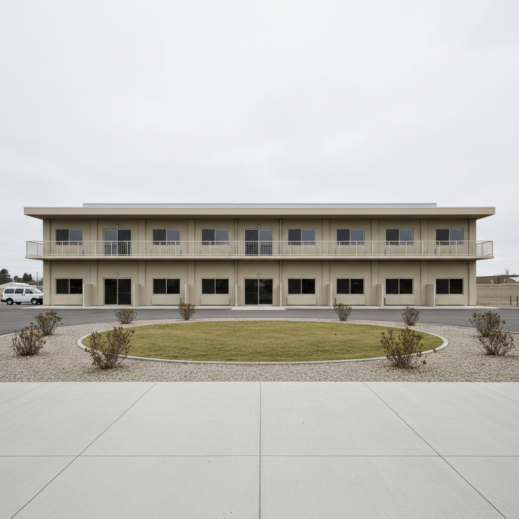 Resort exterior before — stock-looking photo with no personality
