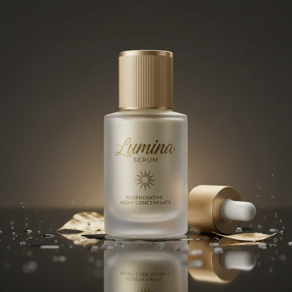 Luxury beauty product with editorial treatment