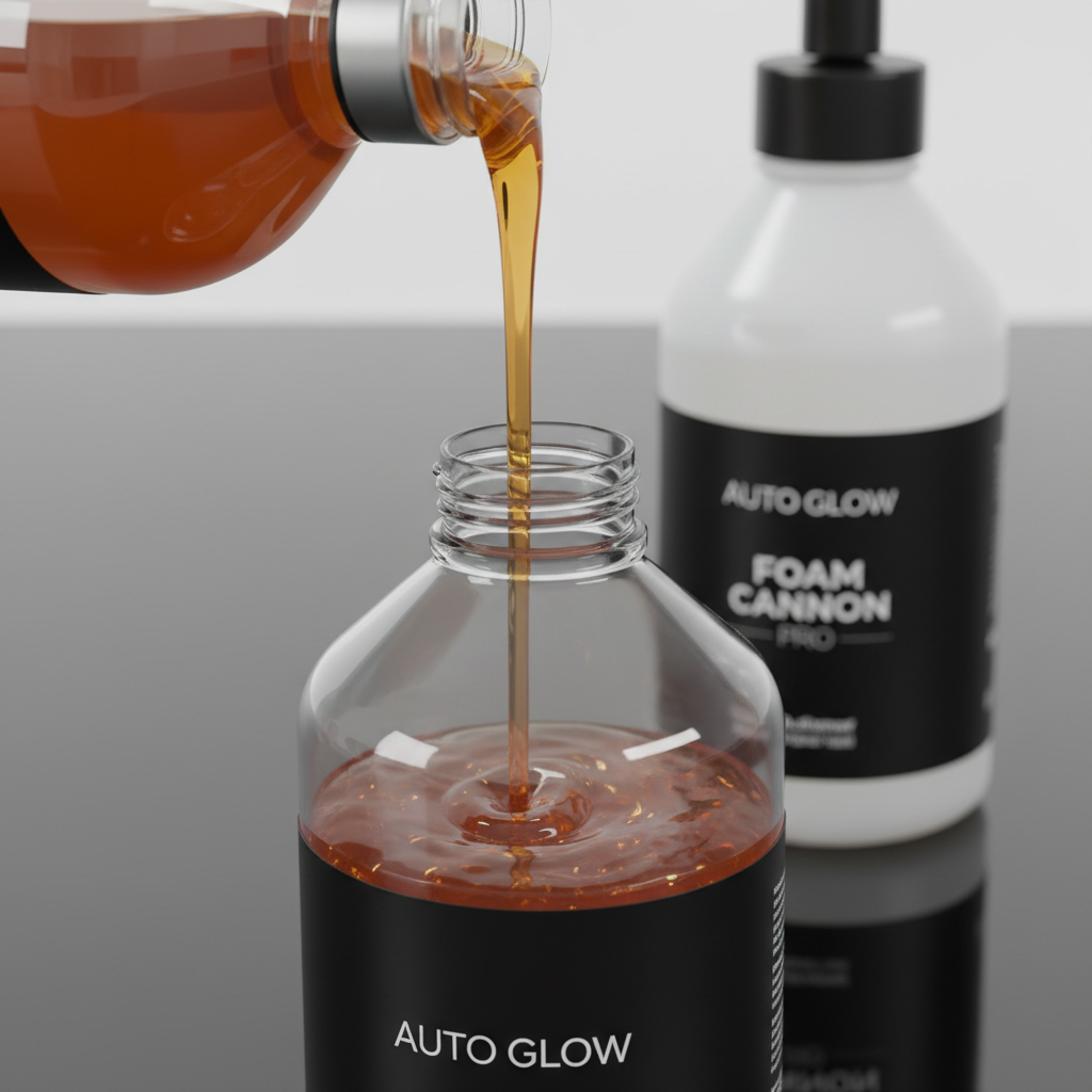Retrofit car wash shampoo 500ml bottle with foam formula
