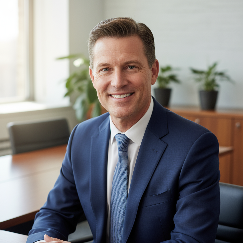 Bryce MacInnis from Cape Breton smiling professionally