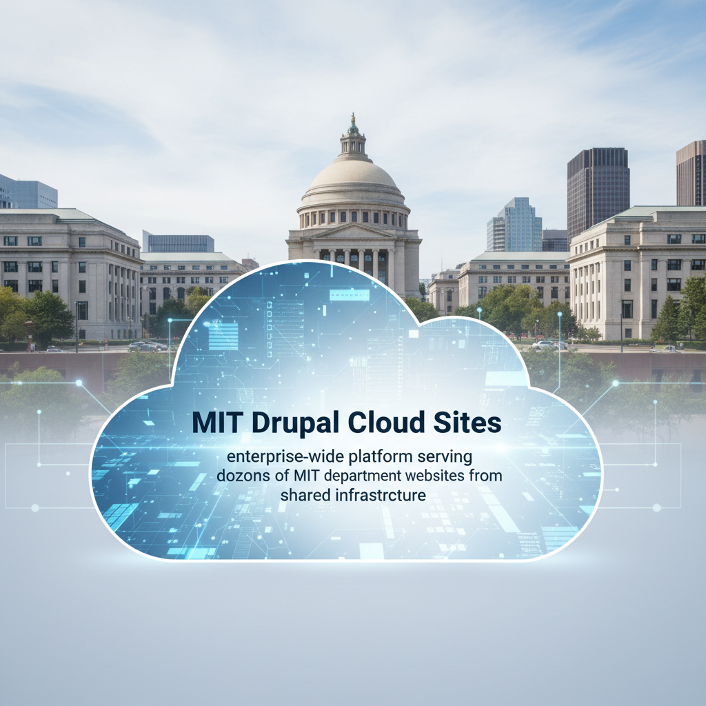 MIT Drupal Cloud Sites — enterprise-wide platform serving dozens of MIT department websites from shared infrastructure