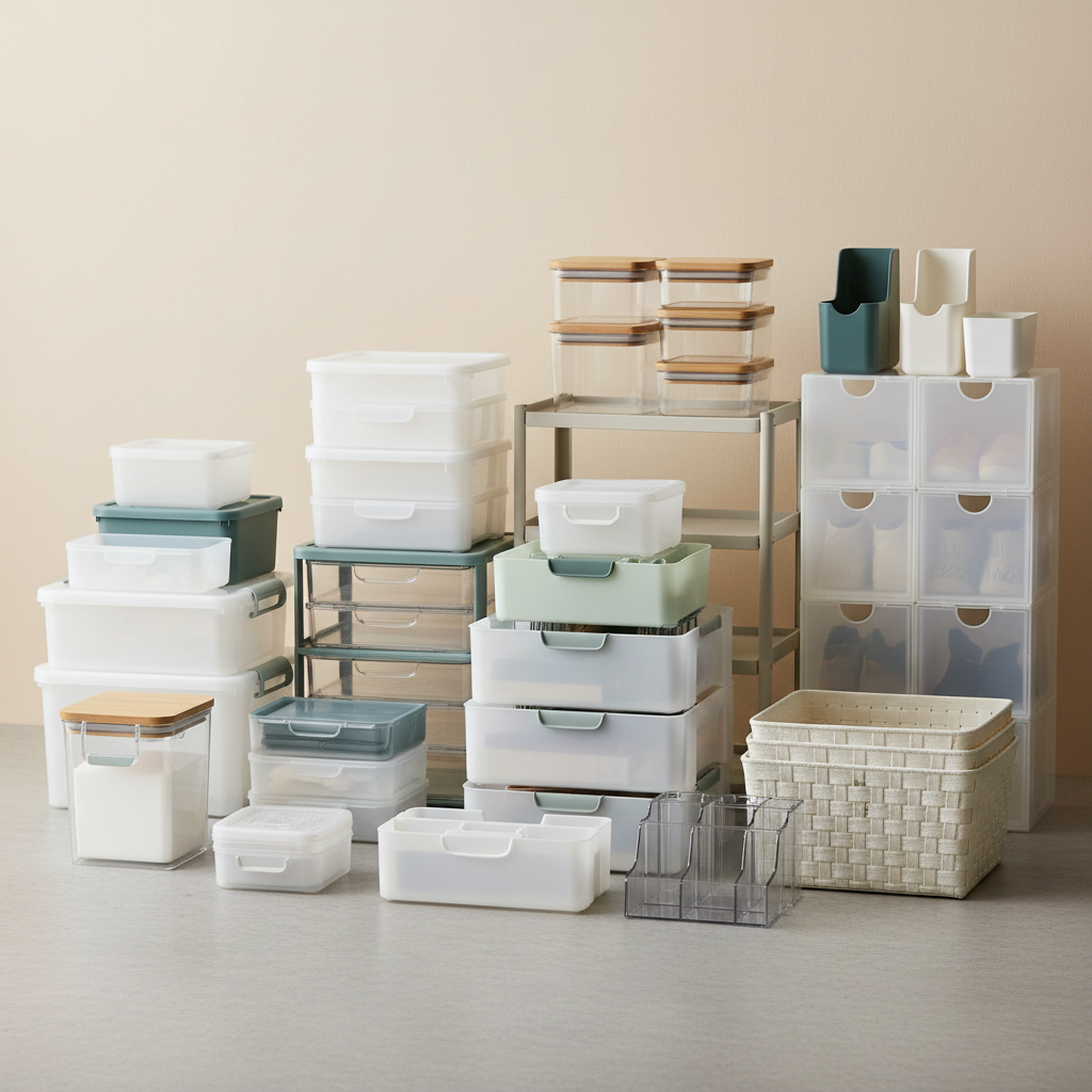 High-quality home goods and household plastic products including storage solutions and organizers