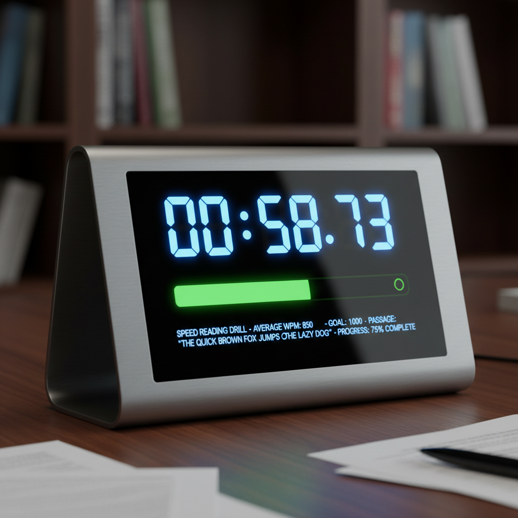 Text to speech reading app with speed control