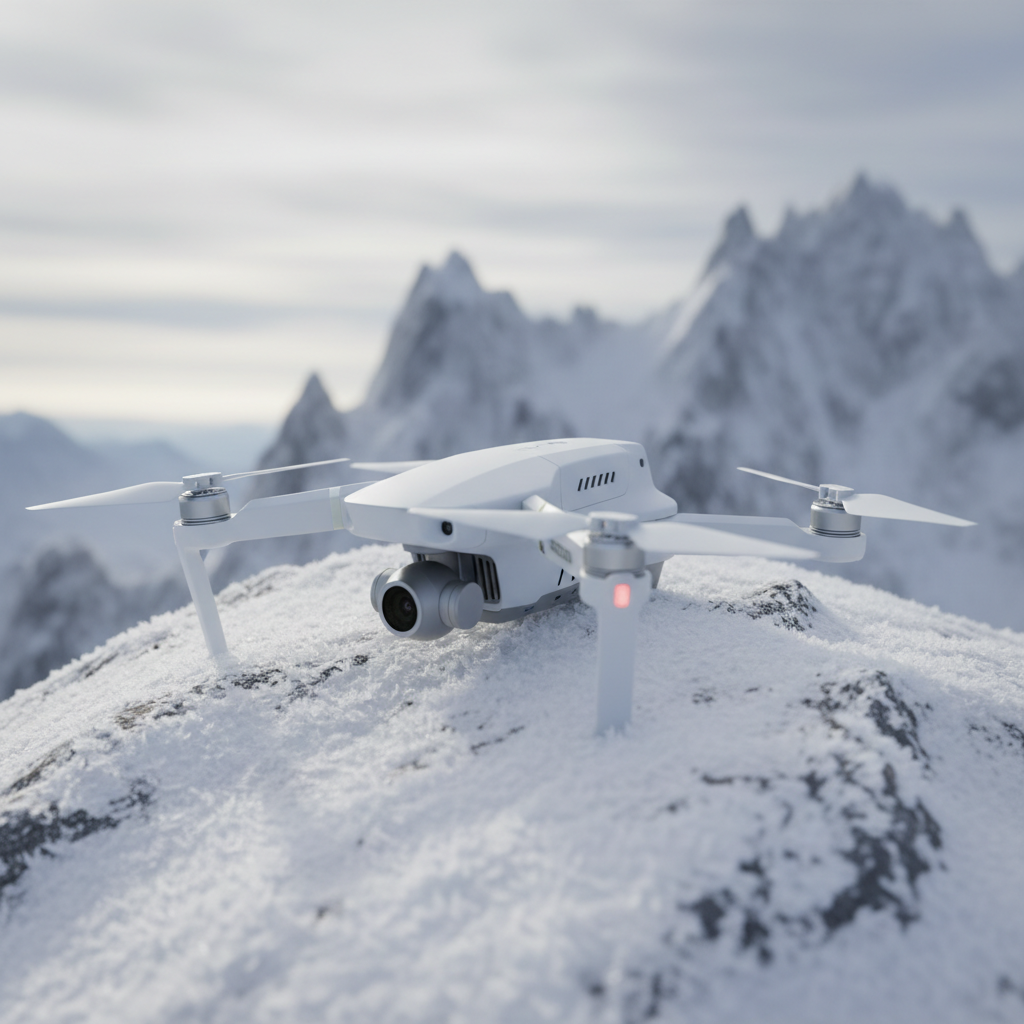 VX-S Phantom in arctic white at winter mountain location