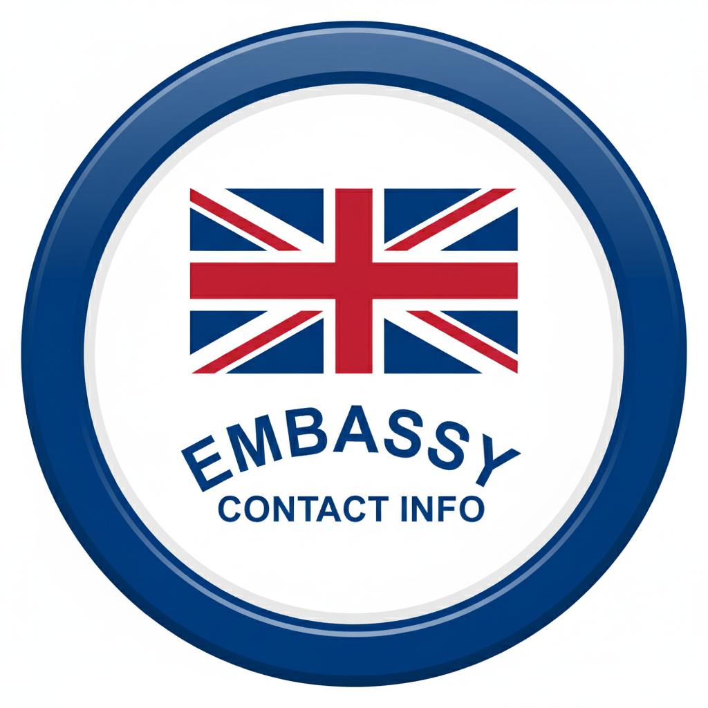 UK flag icon for embassy contact information