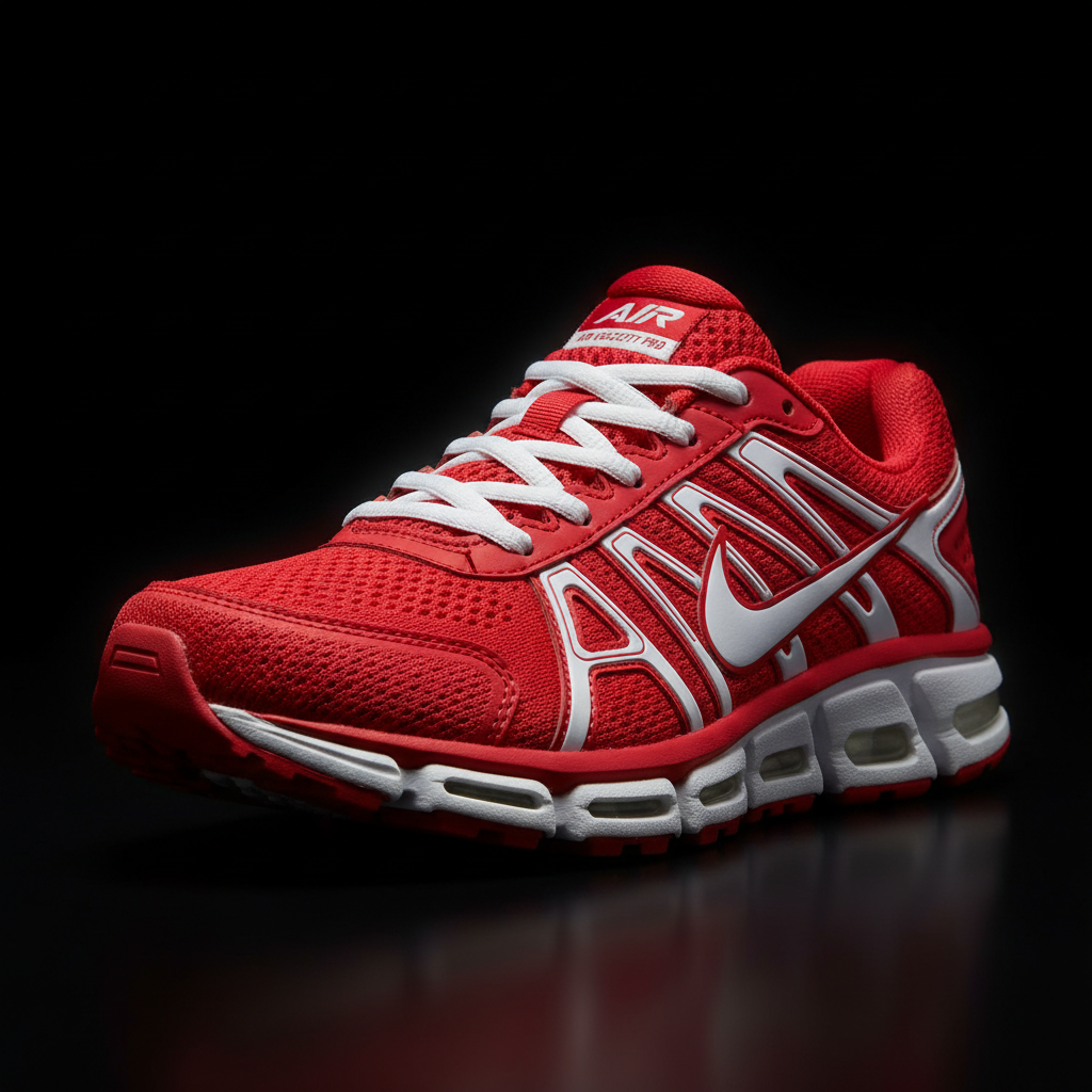 Sneaker rouge et blanc Air Glide Pro Dady Shoes