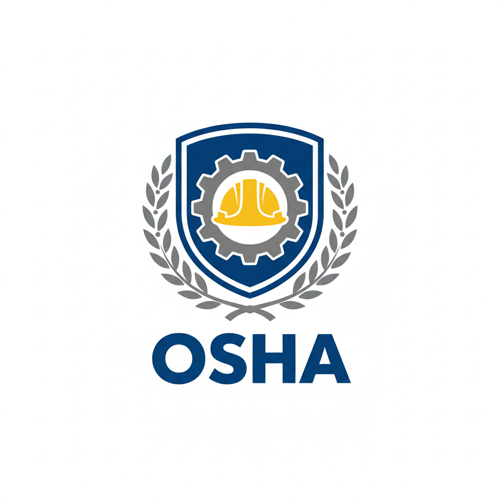 Occupational Safety and Health Administration logo with safety symbols