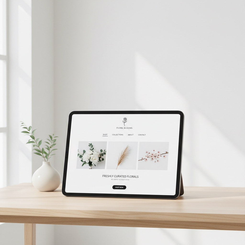 Aegte beauty brand website — bright airy studio, natural lighting, clean product display