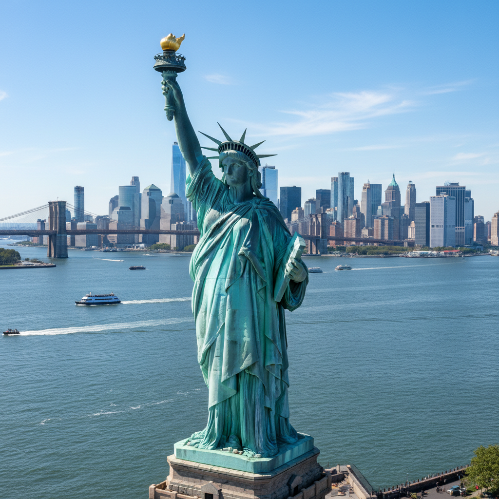 Statue of Liberty in New York representing USA immigration and green card opportunities