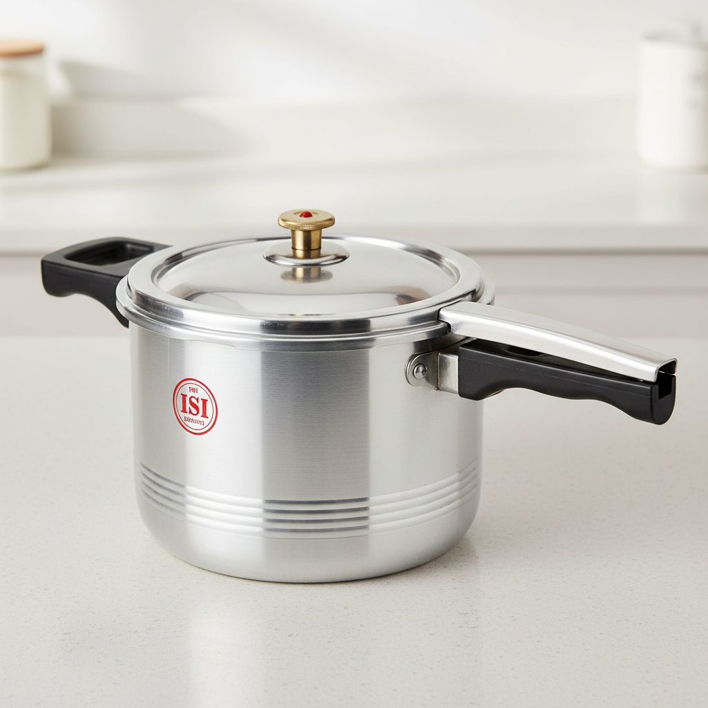 Triply pressure cooker 5 liter induction base stainless steel