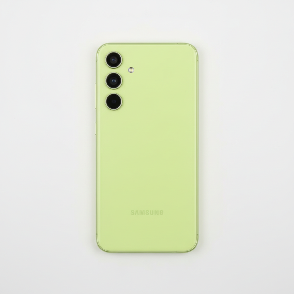 Phantom Black Samsung Galaxy S23 Ultra with S Pen on dark surface