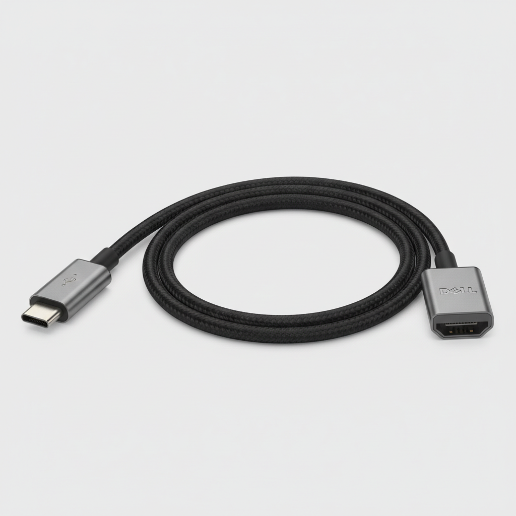 USB-C to HDMI adapter cable for laptop external display connection