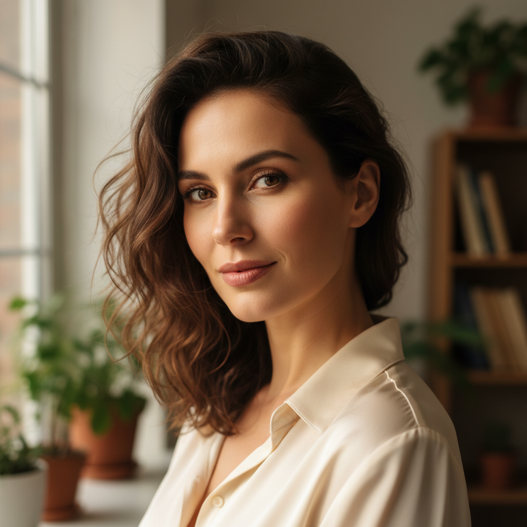 Priya, 34, Refine client with clear glowing skin