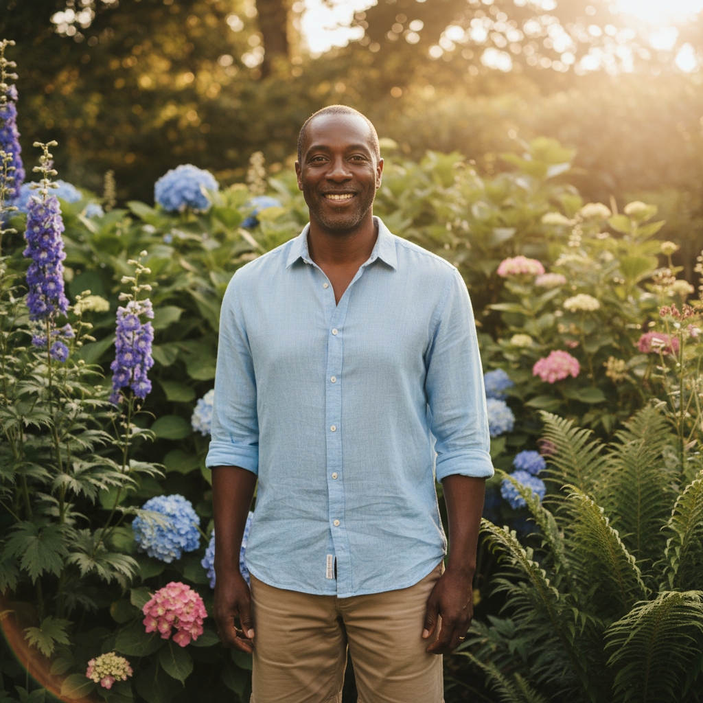 Robert Castellanos, satisfied homeowner in Bakersfield, smiling man in his 40s