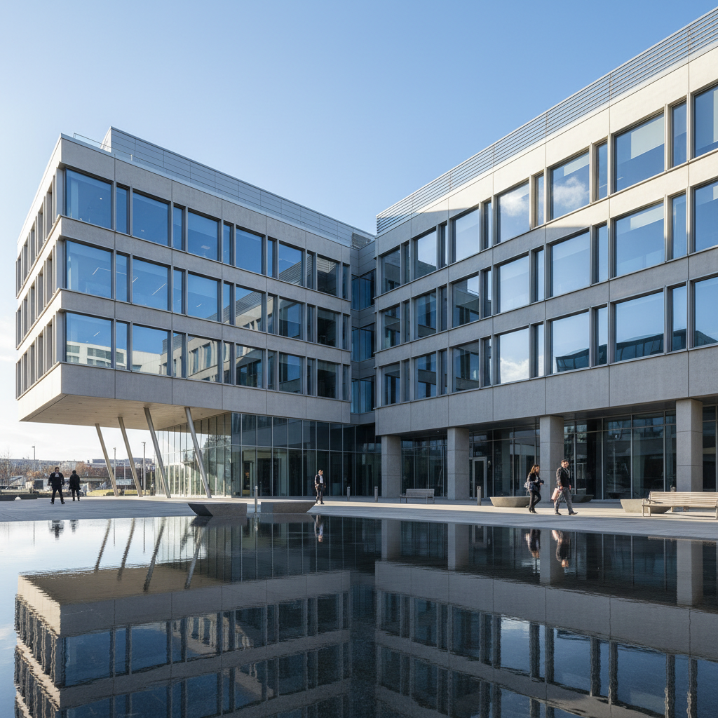 Commercial and institutional building exterior representing the types of project environments served