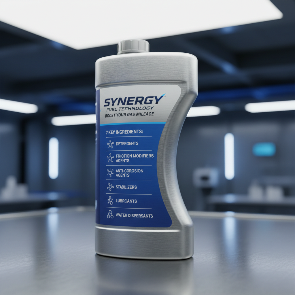 Synergy fuel technology with 7 key ingredients for better gas mileage