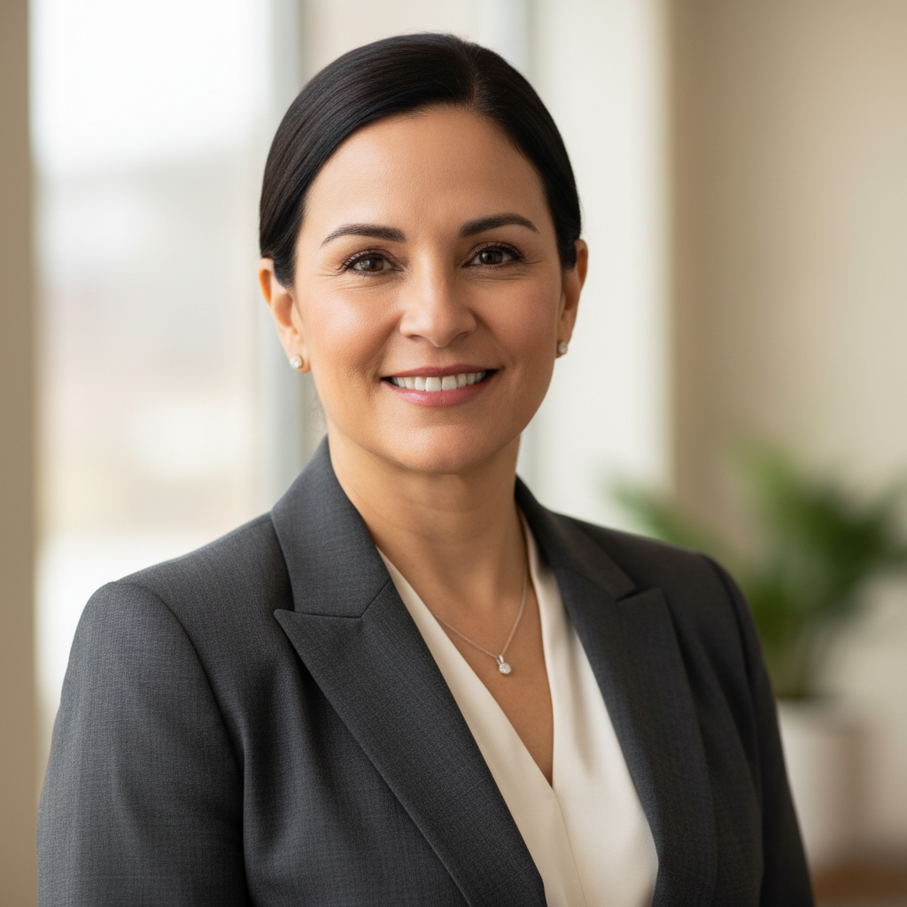 Priya Nambiar, startup founder, professional headshot, warm natural light