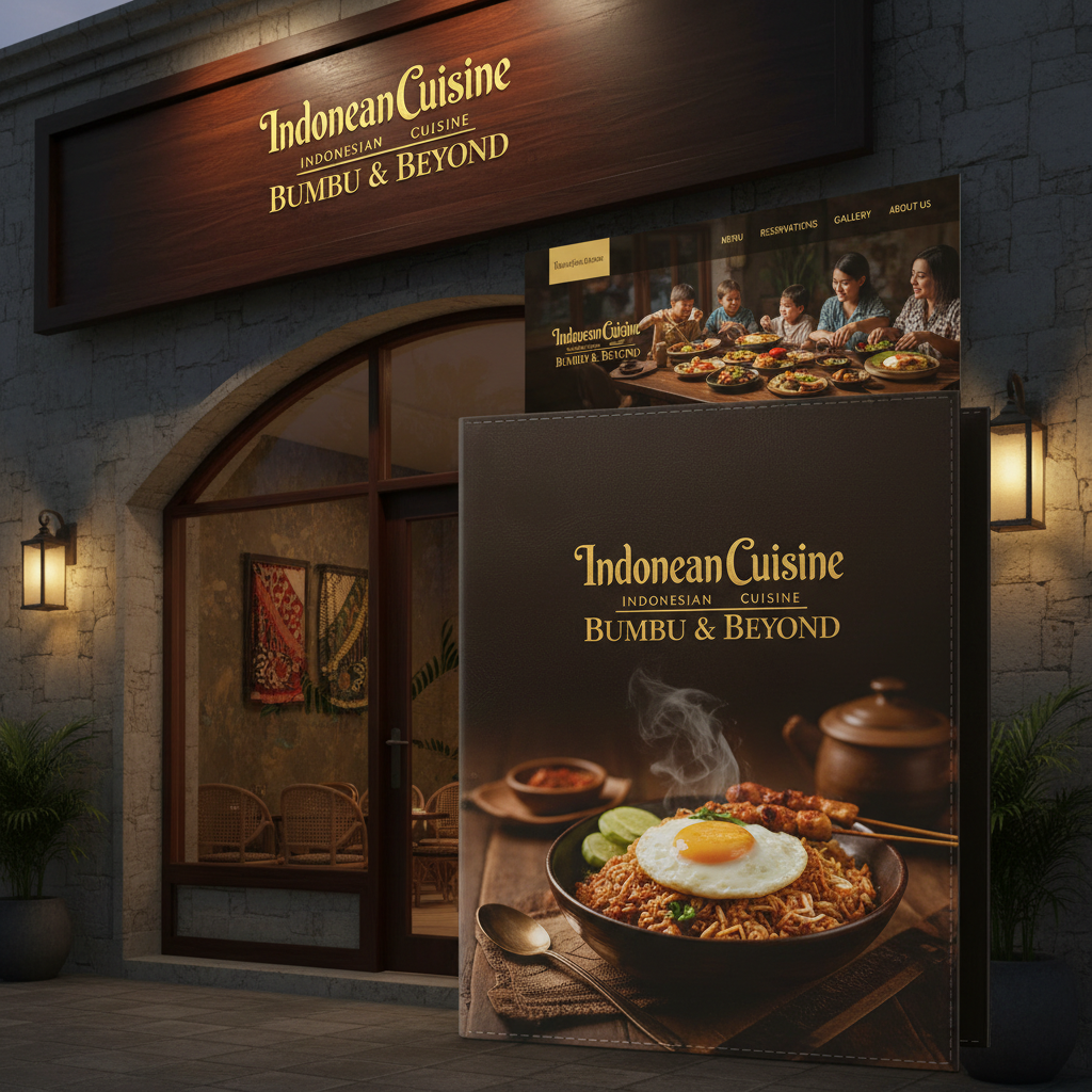 LIKO Creative House — Indonesian food and travel content, warm atmospheric restaurant setting with dim lighting