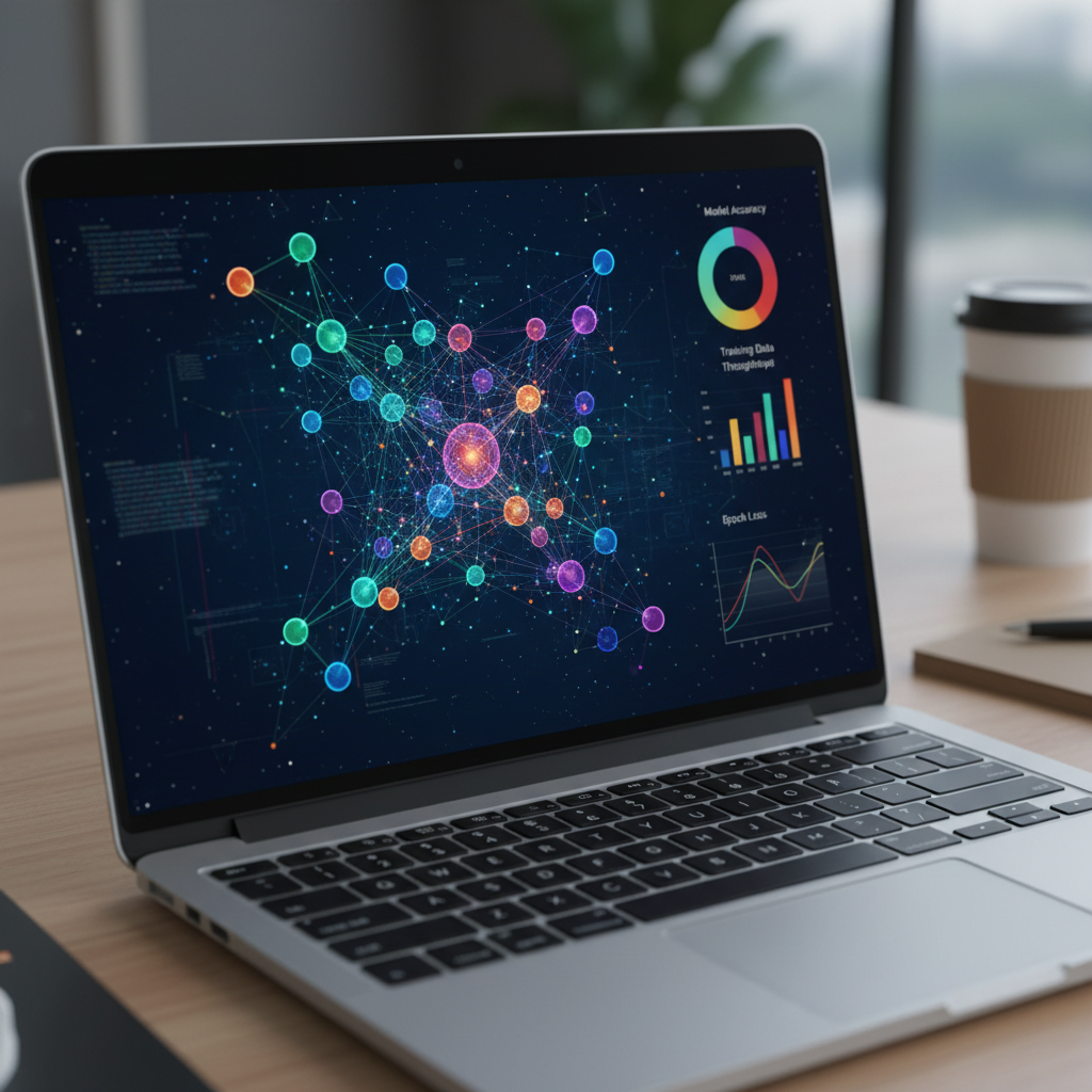 Artificial intelligence and machine learning neural network visualization