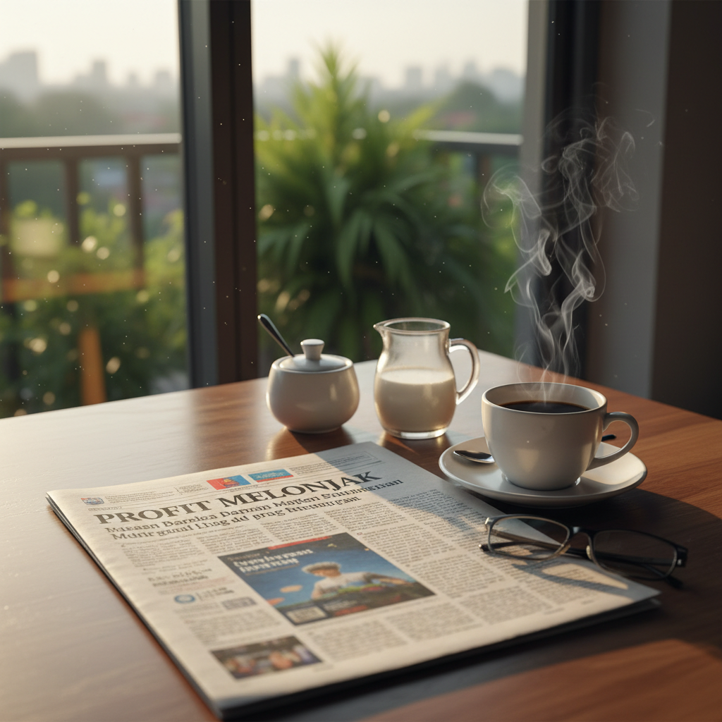 Indonesian newspaper business section