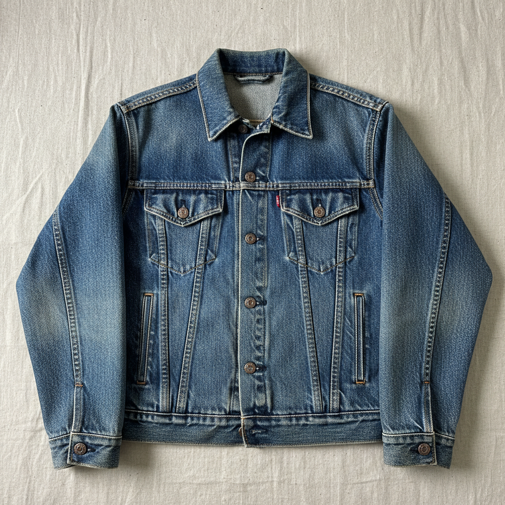 Denim Jacket Classic Wash product photo on clean neutral background