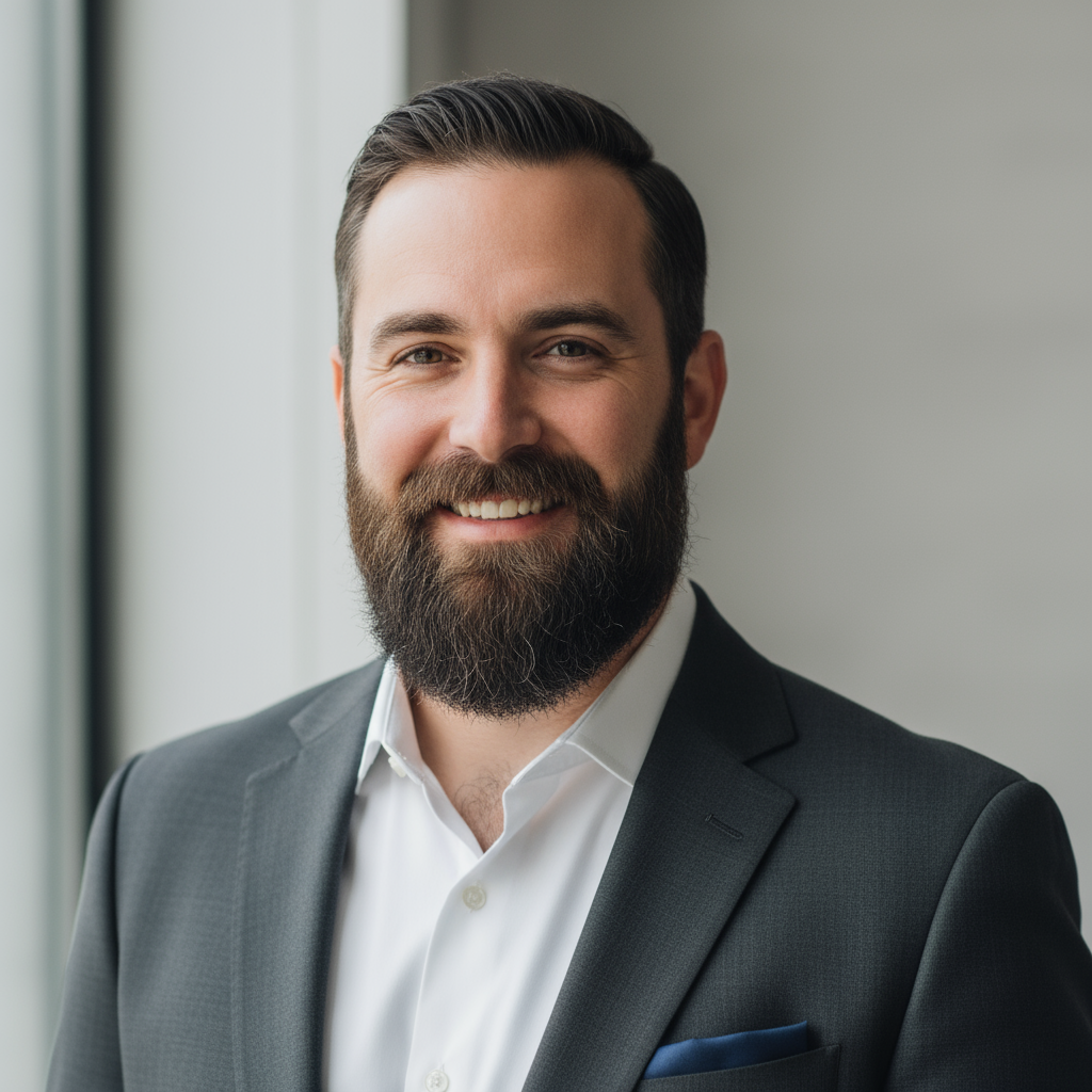 Marcus Delgado, senior listing agent in dark suit, professional headshot