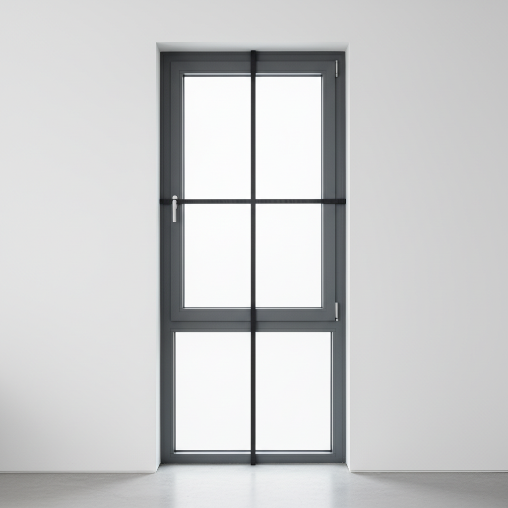 Schüco aluminium window system with thermal break in modern office building
