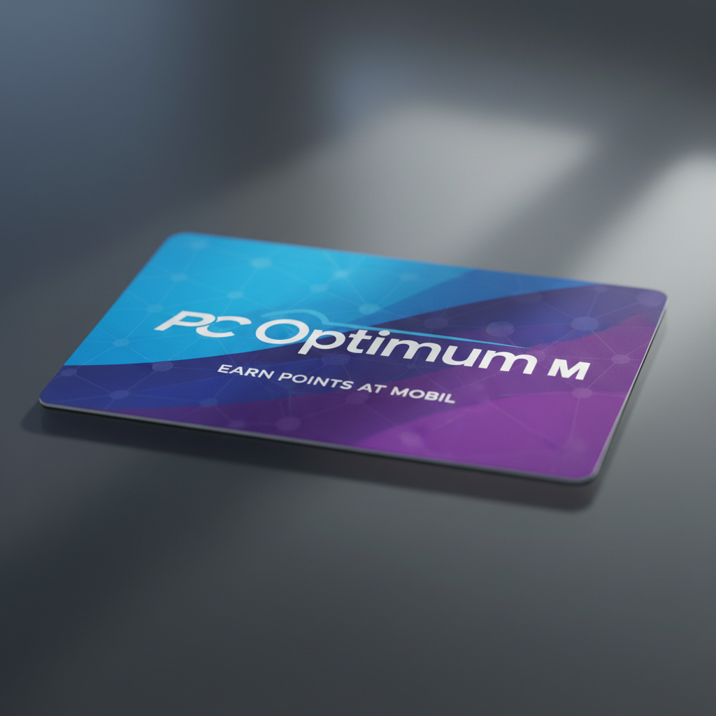 PC Optimum card for earning points at Mobil fuel stations
