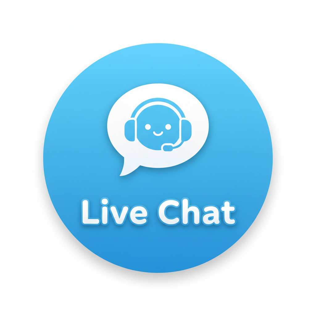 Chat icon for live messaging
