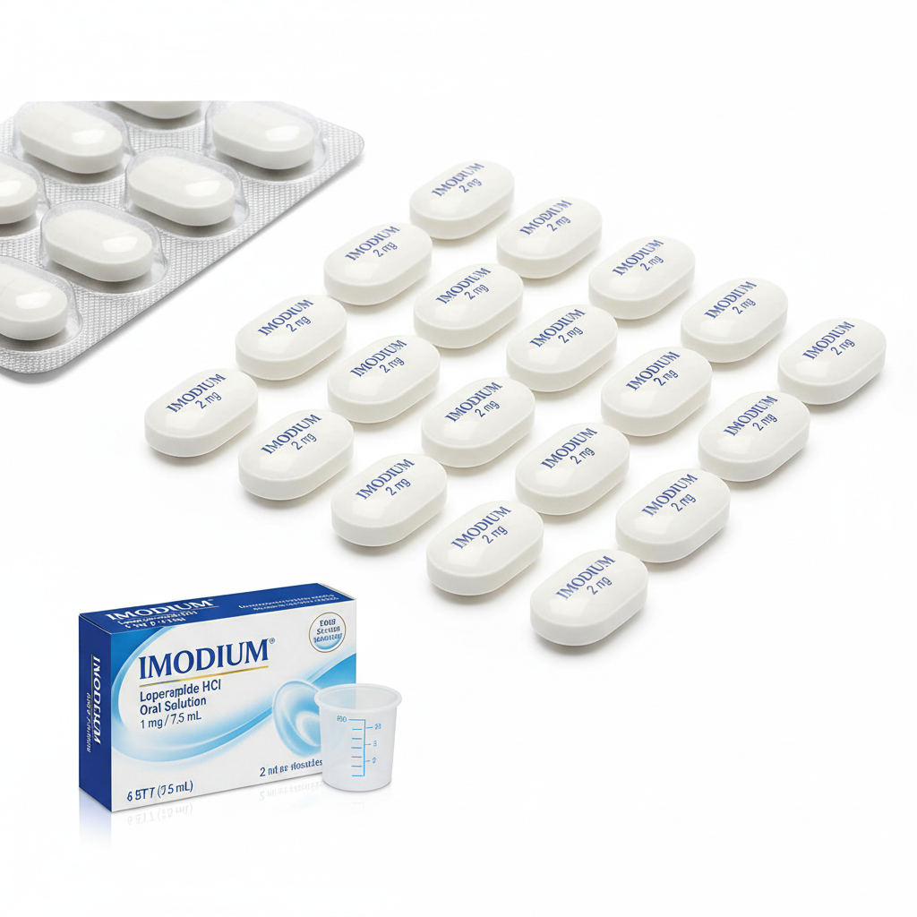Lomiojet loperamide antidiarrheal tablet strip