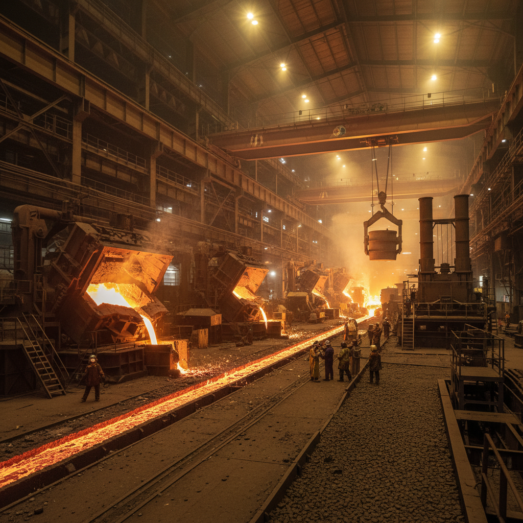 Gold refinery smelting process molten metal industrial operations