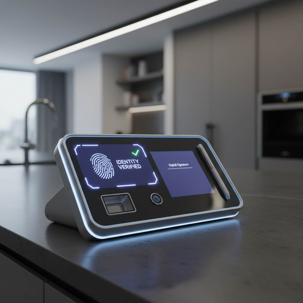 Mostrador inteligente con tecnología de verificación de identidad y firma digital